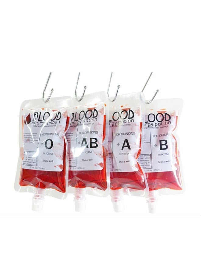Justified Laboratories 20 Pack Blood Bag for Drinks IV Bags Pouches Mug Empty Vampire Diary Halloween Food Safe Drink Containers Bags Cups for Juice Party Nursing Birthday - Image 2