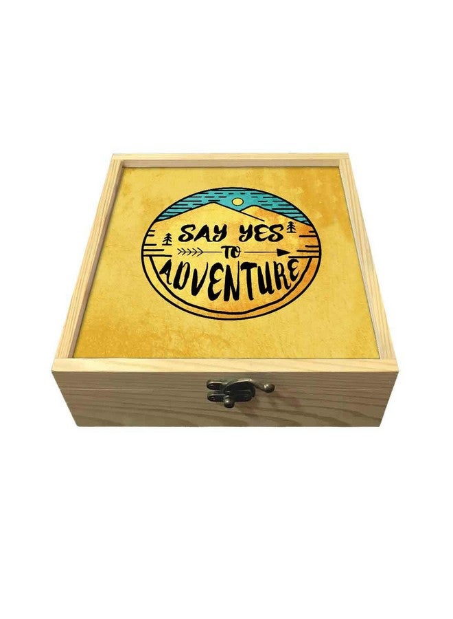 Nutcase Designer Passport Holder for Men Women Passport Cover Luggage Tag Wooden Gift Box Set - Say Yes to Adventure - Image 5