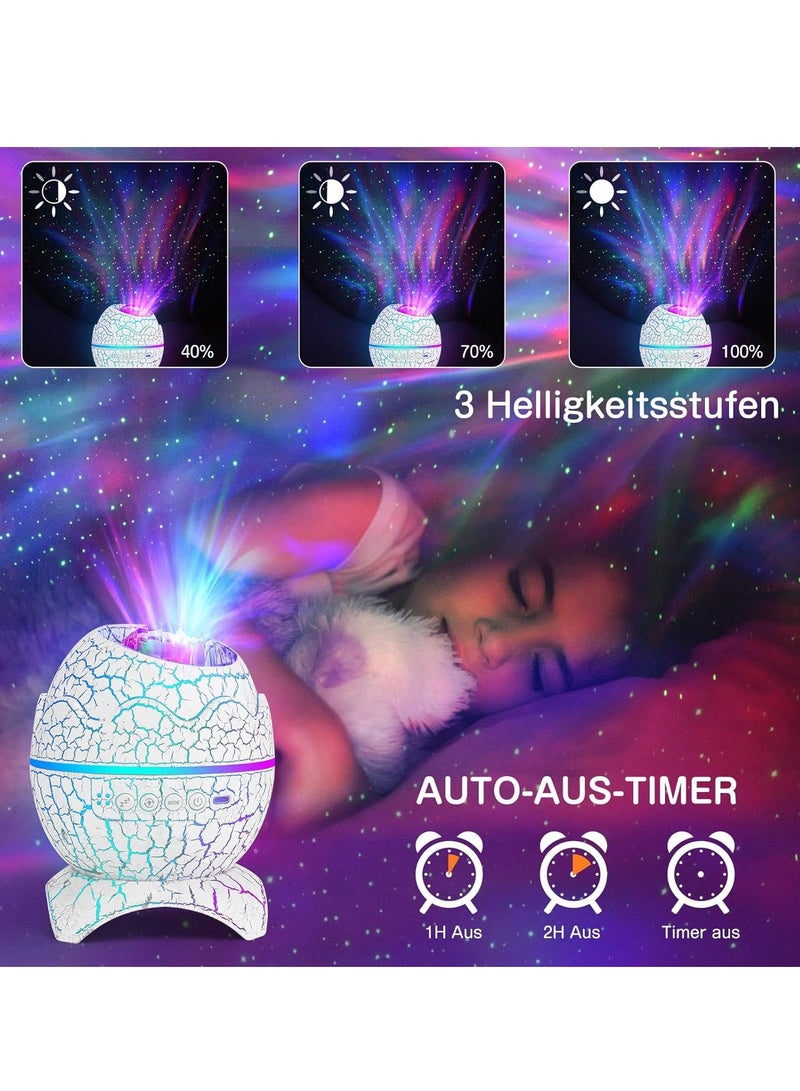 ELTRAZONE LED Starry Sky Projector – Galaxy Projector Light with Bluetooth Speaker, Remote Control, and 19 White Noise Options - Image 5