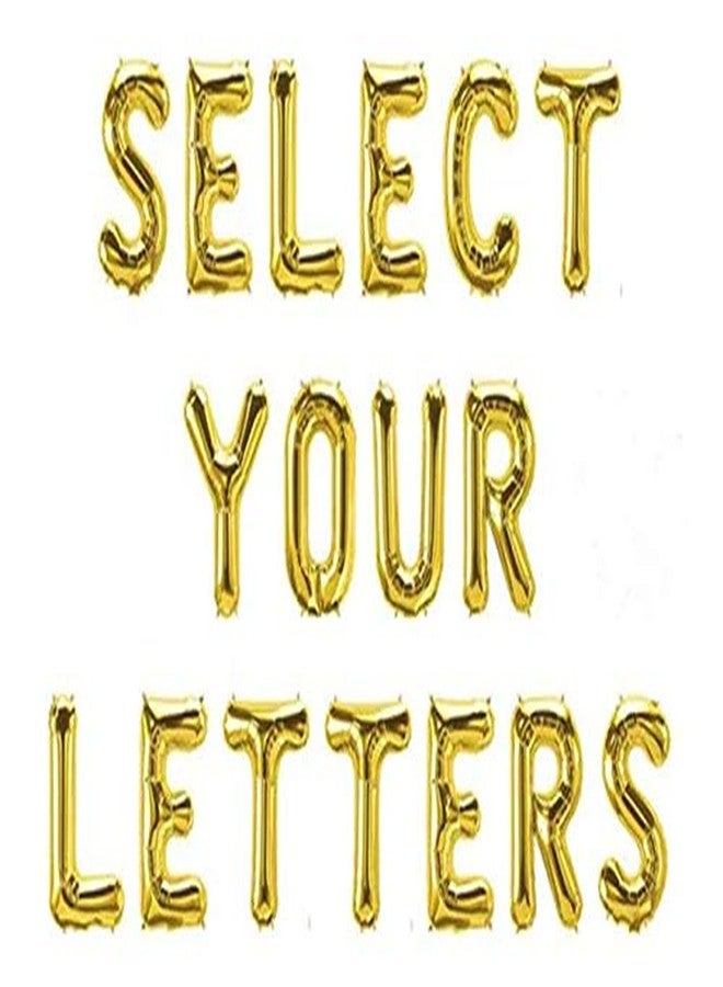 HK Balloons 16" inch Single Gold Alphabet Letter Number Balloons Aluminum Hanging Foil Film Balloon Wedding Birthday Party Decoration Banner Air Mylar Balloons (16 inch Gold Y) - Image 4