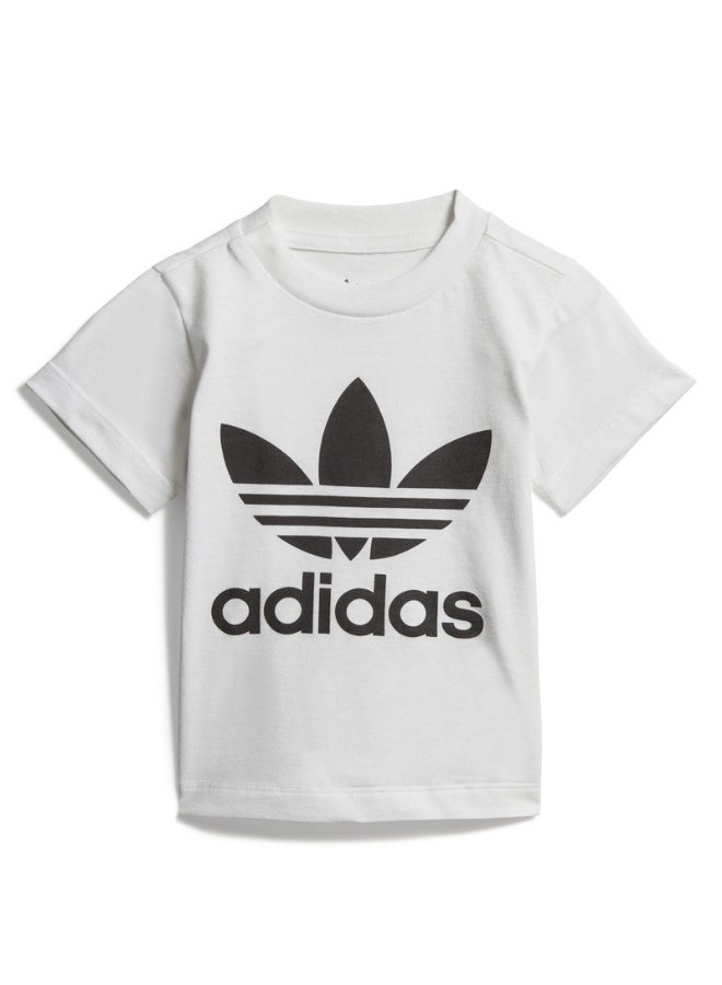 adidas تيشيرت أطفال أوريجينالز TREFOIL أبيض - Image 2