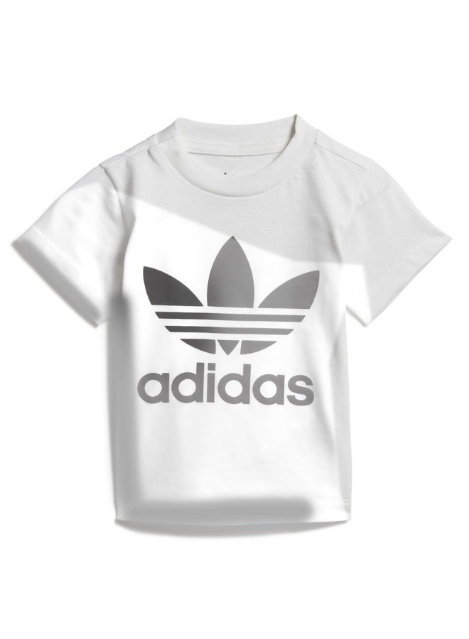 adidas تيشيرت أطفال أوريجينالز TREFOIL أبيض - Image 1