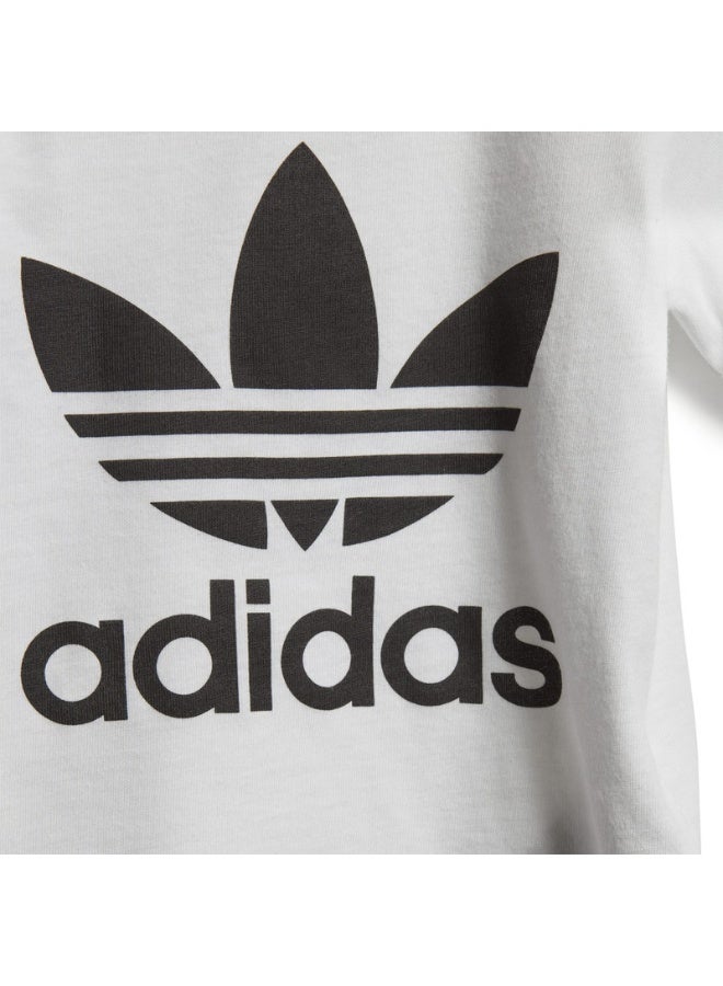 adidas تيشيرت أطفال أوريجينالز TREFOIL أبيض - Image 5