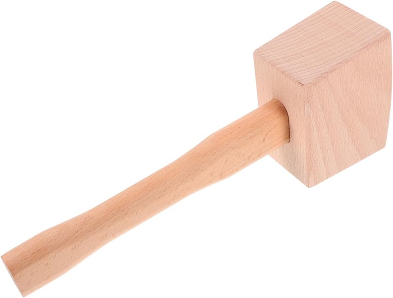 Wooden Mallet Heavy Duty Ergonomic Hammer for Woodworking Carving Home Renovations Durable Design for Craft Applications Comfortable Grip Sturdy Construction - Image 1