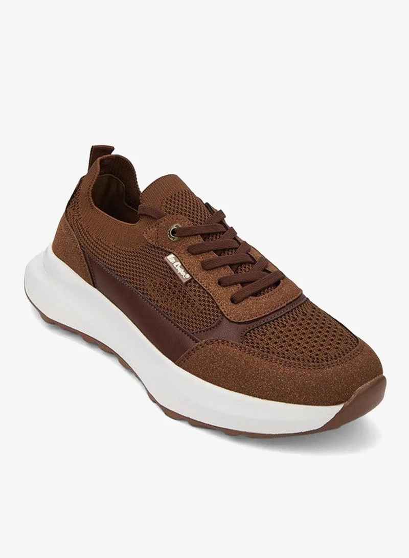 Men's Panelled Lace-Up Sneakers