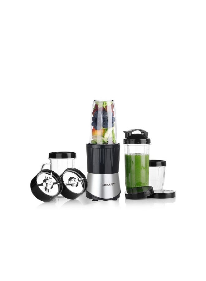 Sokany 900W 6-in-1 Juicer Blender with Full Copper Motor – High-Efficiency Blending, Grinding, and Chopping – Practical Kitchen Design – Model SK-03046 - Image 1