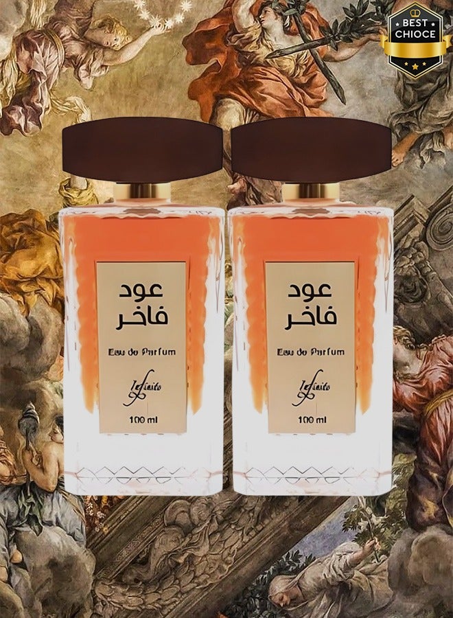 Infinite 2 Pieces Oud Fakhir Perfume 100ml - Image 1