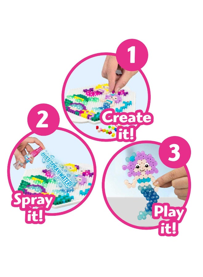 CRAZE Trendy Design Mermaid Splash Glitter Beadys Multicolor 20.3 x 6 x 26 cm CRZ20609 - Image 4