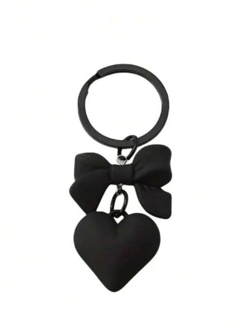 Loquat Keychain in the shape of a tie and a heart - Image 1