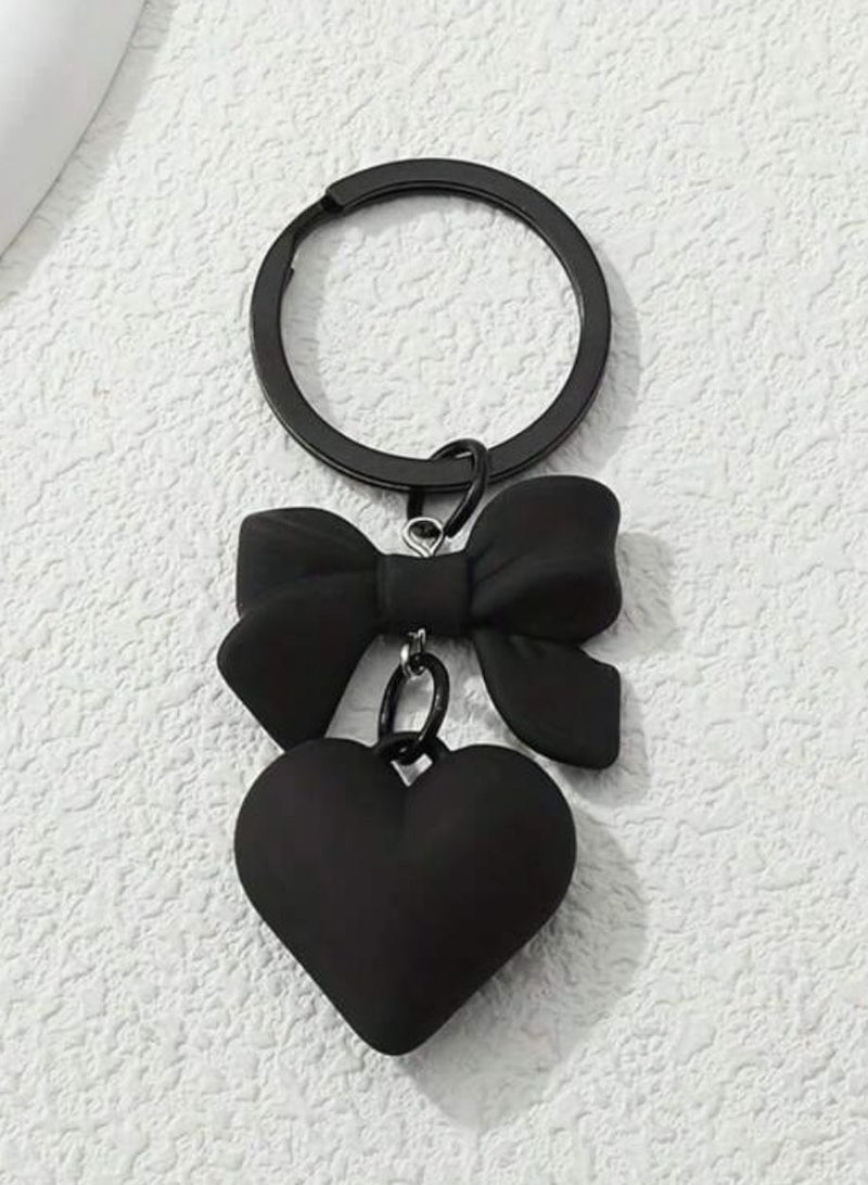 Loquat Keychain in the shape of a tie and a heart - Image 2