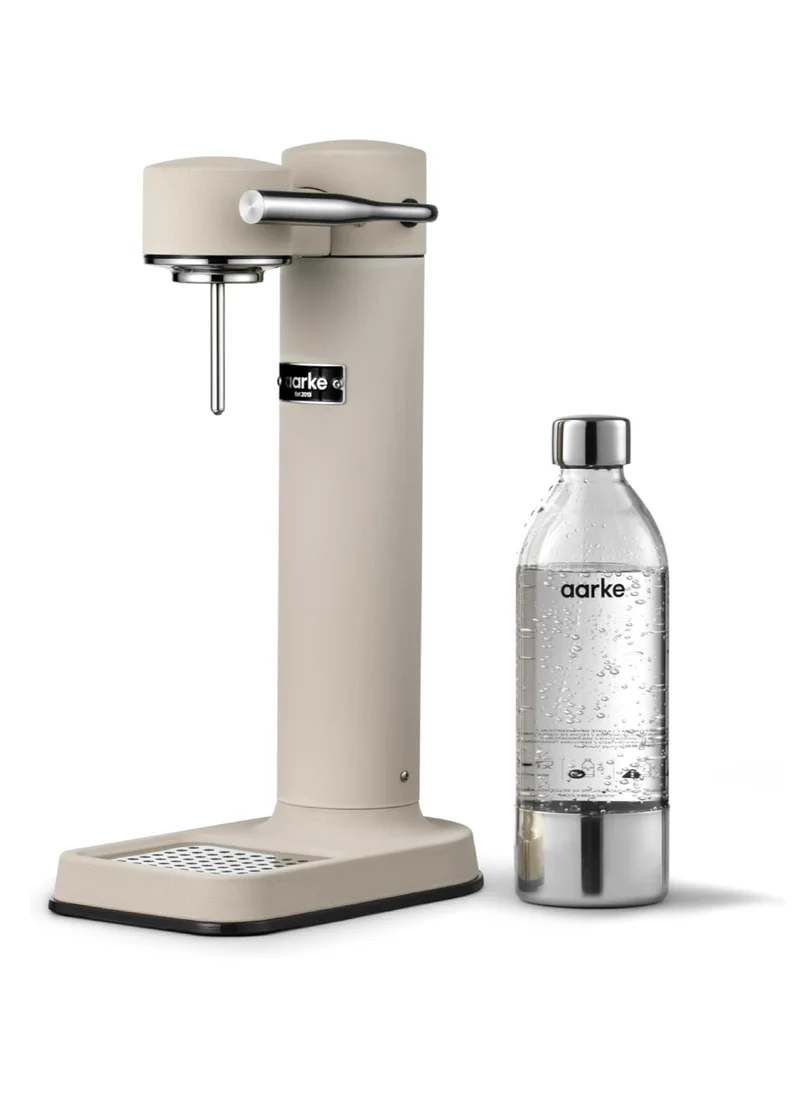 Aarke Aarke - Carbonator III Premium Carbonator-Sparkling & Seltzer Water Maker-Soda Maker with PET Bottle (Sand, Carbonator Only)