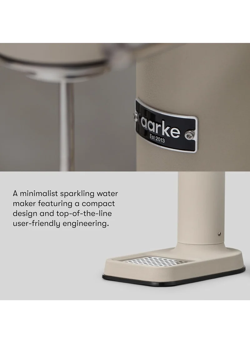 آرك Aarke - Carbonator III Premium Carbonator-Sparkling & Seltzer Water Maker-Soda Maker with PET Bottle (Sand, Carbonator Only)