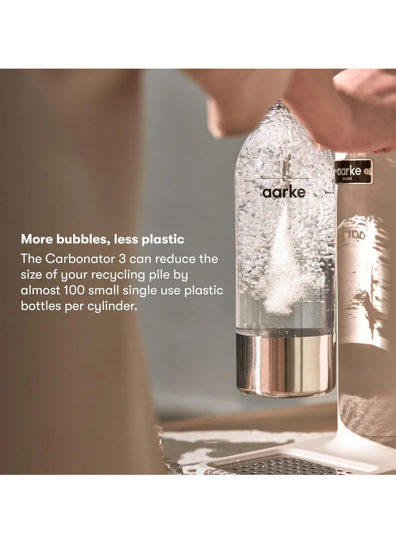 آرك Aarke - Carbonator III Premium Carbonator-Sparkling & Seltzer Water Maker-Soda Maker with PET Bottle (Sand, Carbonator Only)