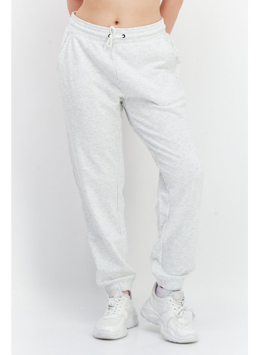 O'NEILL Women Solid Sweatpants, Light Grey  - Image 1
