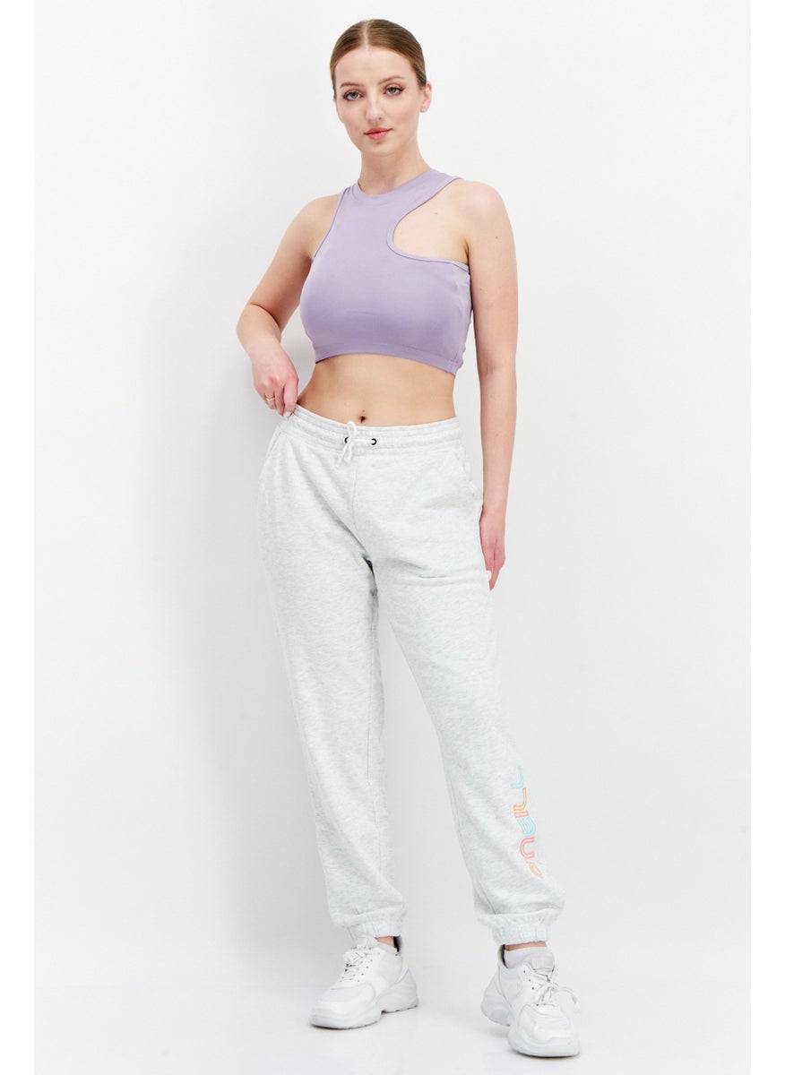 O'NEILL Women Solid Sweatpants, Light Grey  - Image 4