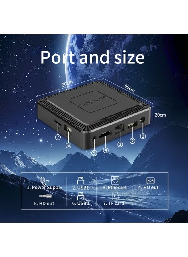 TIGER 4K Ultra HD Android TV Box with Allwinner H313 Quad-Core Processor, 2GB RAM, 8GB Storage, WiFi 6, Voice Remote, Streaming Media Player – Black - Image 2