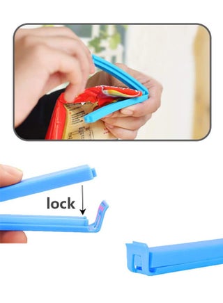 20pcs Plastic Sealing Clips for Food and Snack Bag Colorful Food Fresh Keeping Clips Reusable Chips Bread Bag Clamp Sealer for Kitchen Food Storage and Organization ( 10.8cm) - view 4