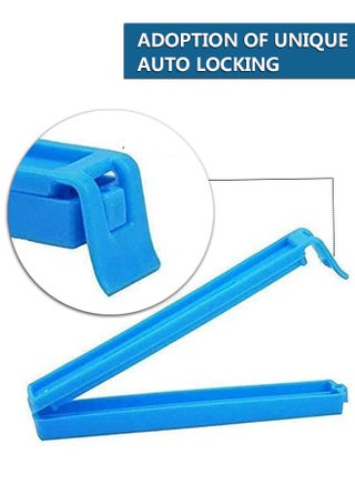 20pcs Plastic Sealing Clips for Food and Snack Bag Colorful Food Fresh Keeping Clips Reusable Chips Bread Bag Clamp Sealer for Kitchen Food Storage and Organization ( 10.8cm) - view 3