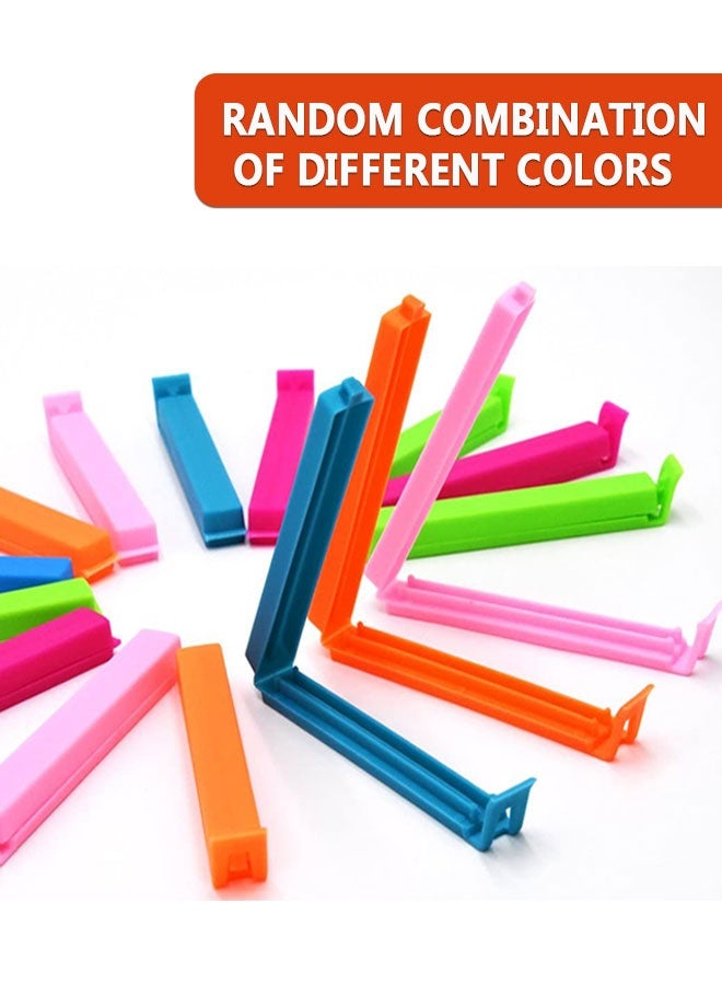 HAWAWA 20pcs Plastic Sealing Clips for Food and Snack Bag Colorful Food Fresh Keeping Clips Reusable Chips Bread Bag Clamp Sealer for Kitchen Food Storage and Organization ( 10.8cm) - Image 5