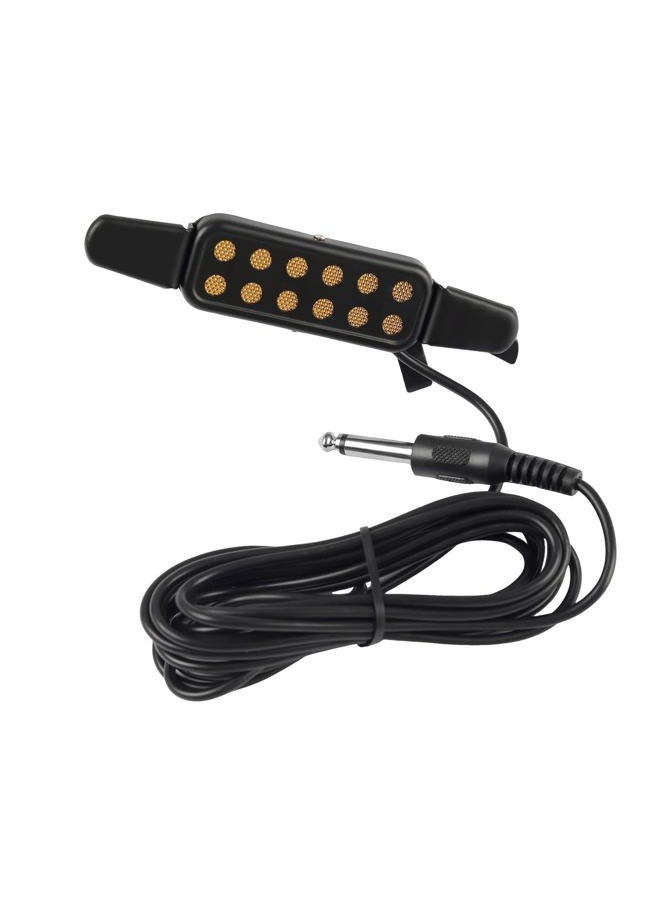 GOGHOST Clip-On Guitar Pickup for 38-42in Acoustic Guitar Electric Transducer Sound Amplify Pickup Cable Length 10ft - Image 1