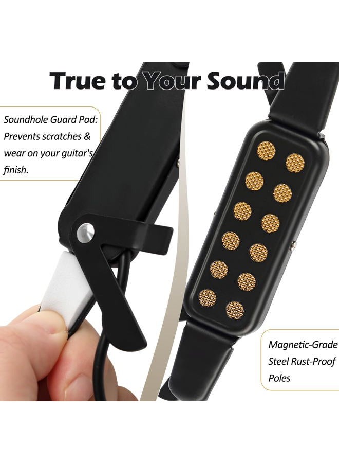 GOGHOST Clip-On Guitar Pickup for 38-42in Acoustic Guitar Electric Transducer Sound Amplify Pickup Cable Length 10ft - Image 5
