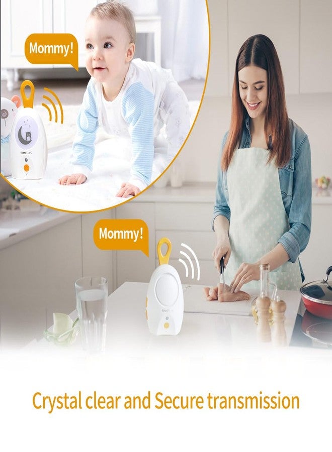TimeFlys Audio Baby Monitor TimeFlys Paladin Upgrade Version, Portable, Rechargeable, Extra Long Range up to 2000 ft, Night Light, Crystal Sound, Camping - Image 5