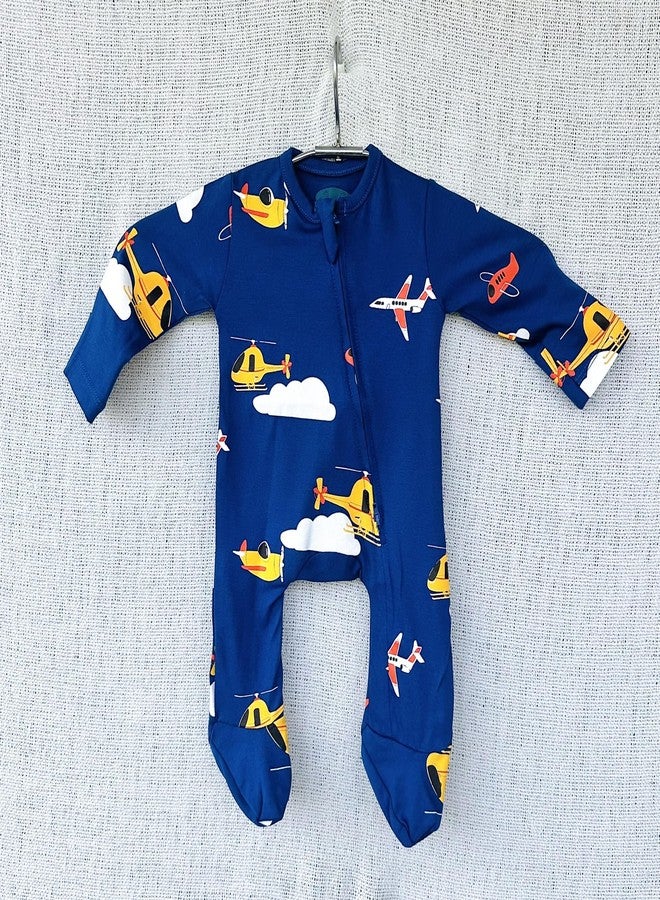 TwinsTribe Twins Rompers Set for Babies Wheels and Wings Theme, Size: 9-12 months, Gift for Twins, Twin Dress Clothes Outfit, Premium Cotton - Image 3