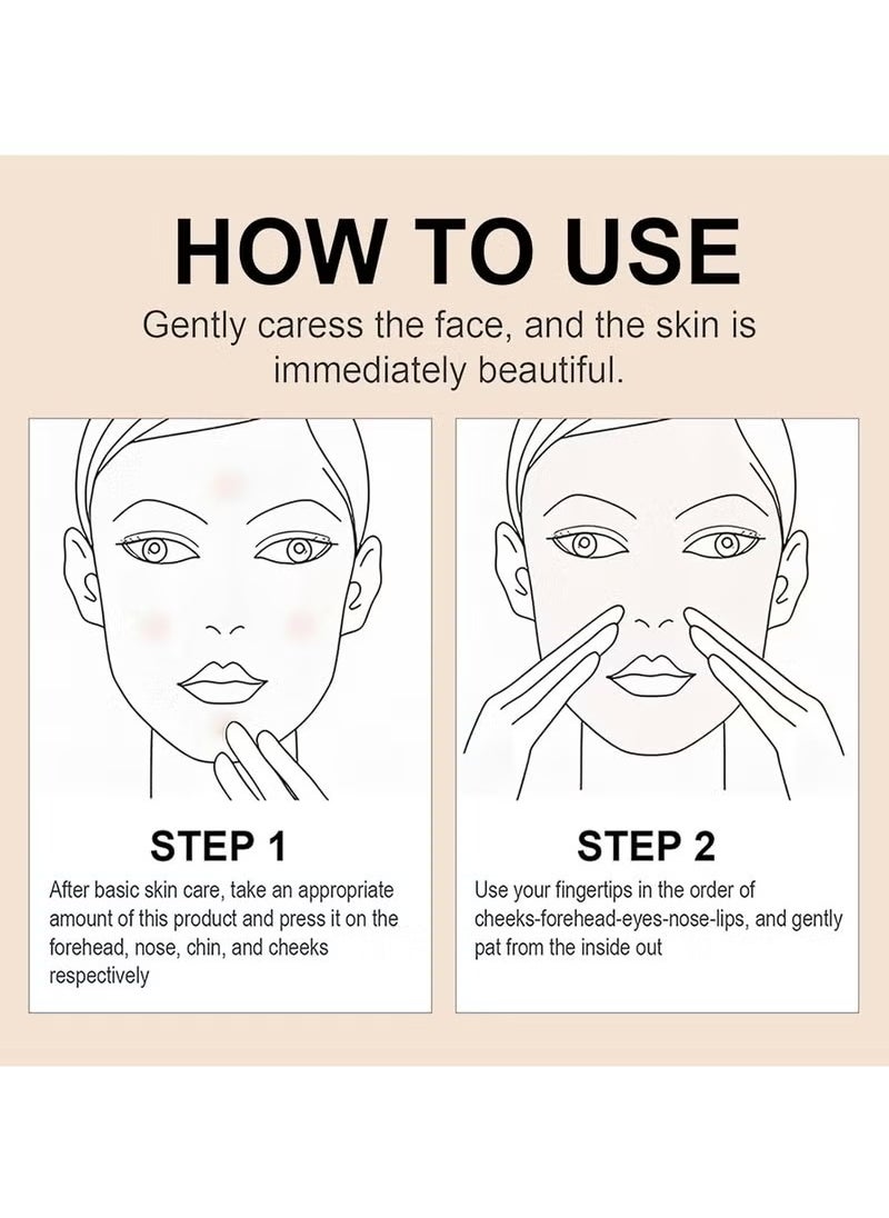 ibcccndc - Color Correcting CC Cream,Hydrating CC Cream Foundation with Centella Asiatica Multi-Purpose Pre-makeup Primer Moisturizing Facial Concealer Sunscreen Full-Coverage CC Cream with SPF 25, Dark - Image 1