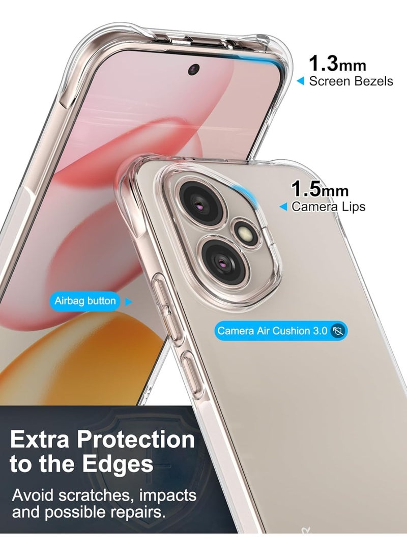 Case for Honor 400 Clear Cover Shockproof flexible Bumper Cover Transparent Anti scratch TPU Full Camera Protection designed for Honor 400 - Image 3