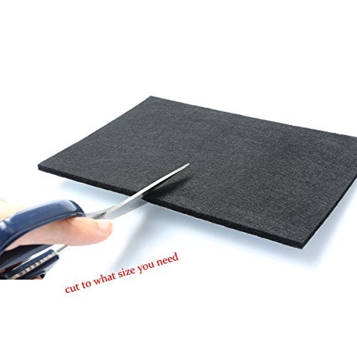 RERIVER 6" X 8" X 1/5" Thick Heavy Duty Felt Sheets - 8 Sheets (Black) - Image 3
