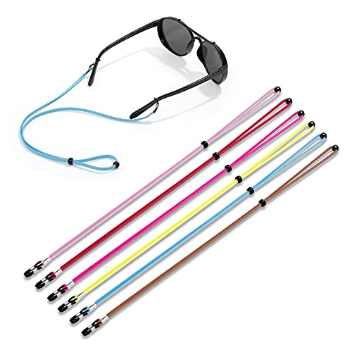 VOOGLASS Glasses Strap(6 PCS) Sports Eyeglass Strap,Adjustable Sunglasses Lanyard Neck Holders Cord Retainer for Men Women (6 Pack-3) - Image 1