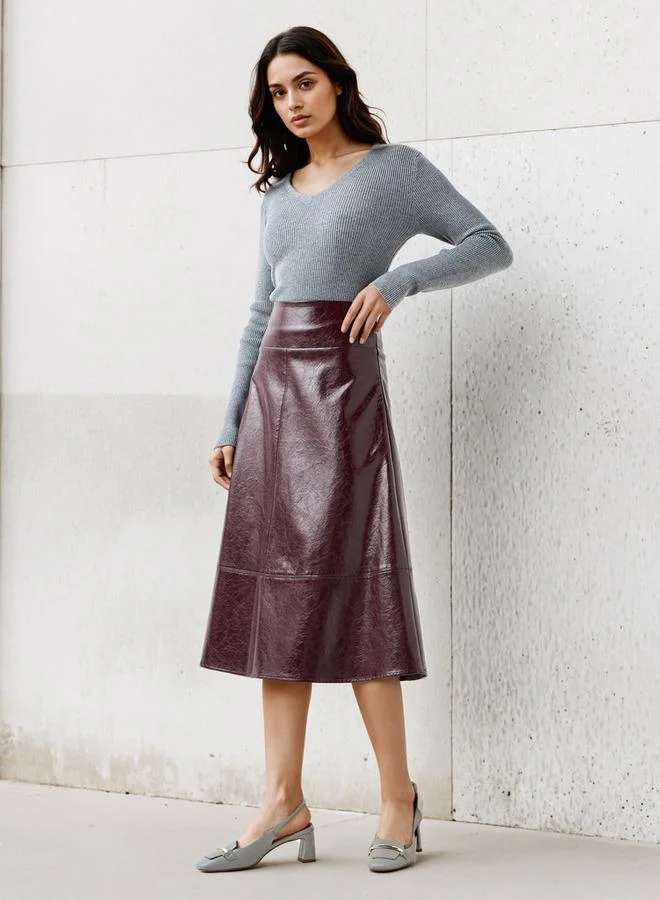 2Xtremz 2Xtremz Regular Fit Ribbed V-neck Tricot Sweater