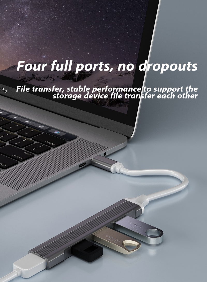 موزع موزع USB 3.0 USB 3.0 من واحد إلى أربعة موزع من نوع C  - Image 4