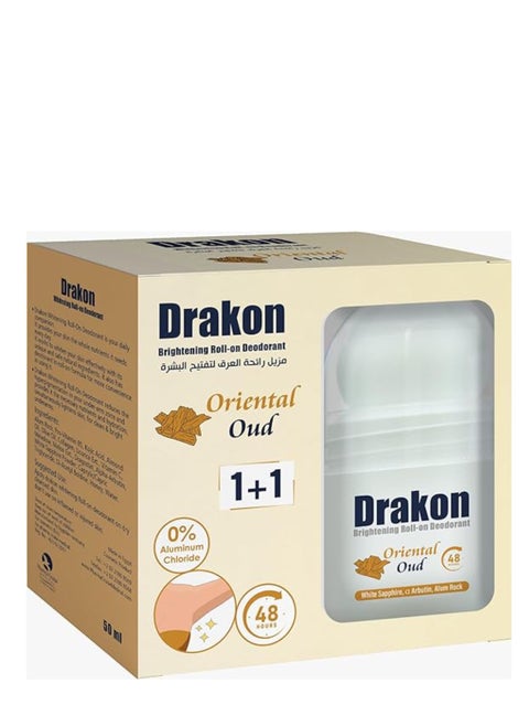 Whitening Roll-on Deodorant Oriental Oud 1+1