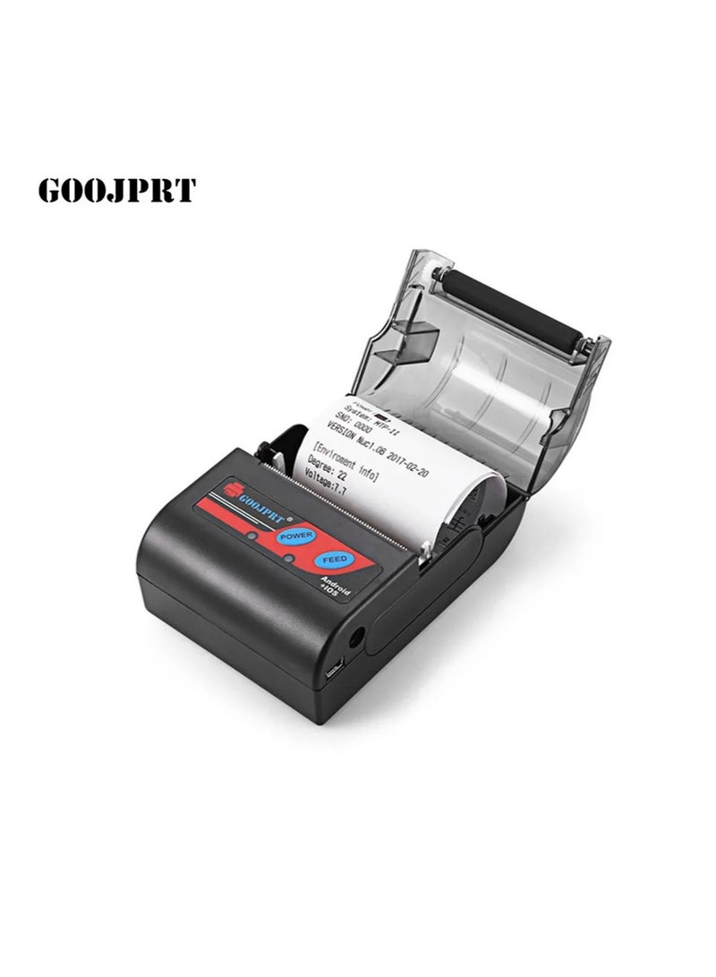 GOOJPRT MTP-2 Receipt Portable Printer Wireless Bluetooth Thermal Printer With USB Port for Android iOS Supermarket Club  - Image 2