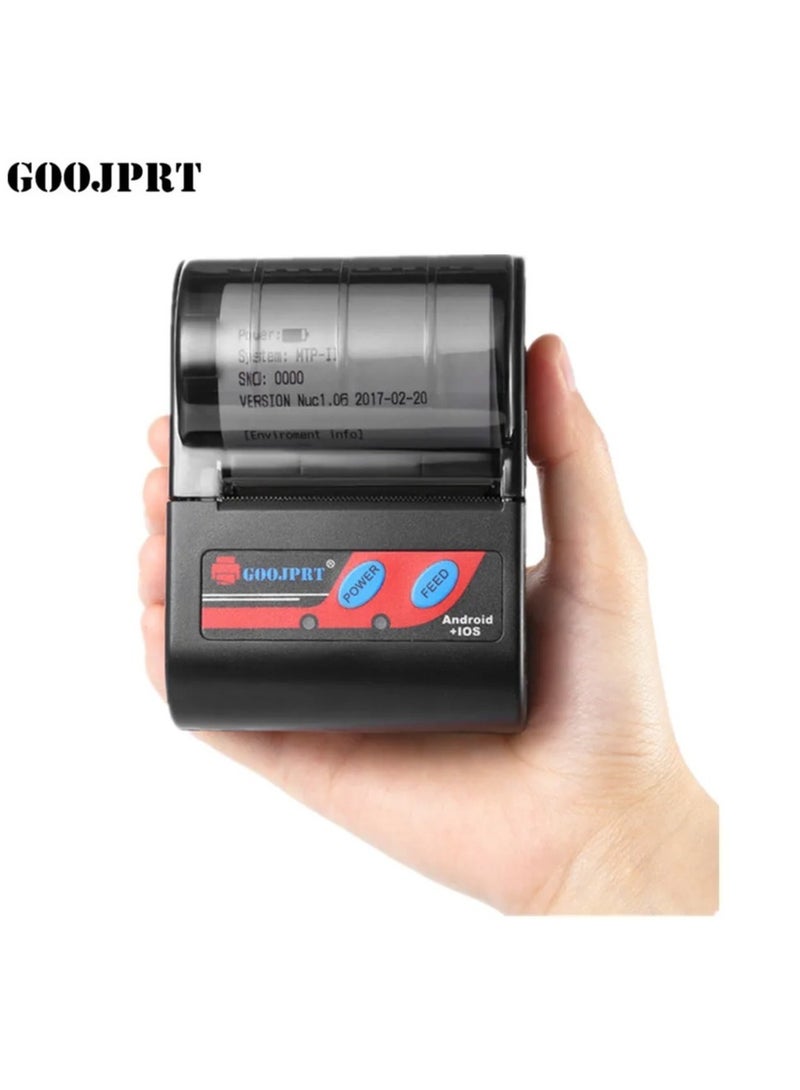 GOOJPRT MTP-2 Receipt Portable Printer Wireless Bluetooth Thermal Printer With USB Port for Android iOS Supermarket Club  - Image 3