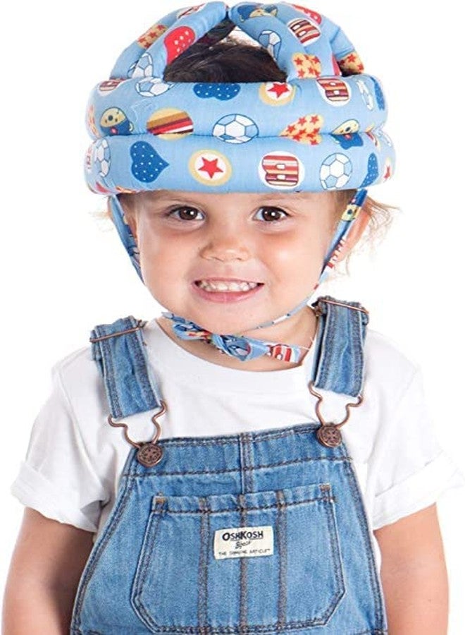 Wegopro Baby Infant Toddler Helmet No Bump Safety Head Cushion Bumper Bonnet Adjustable Protective Multi Printed Cap Child Safety Headguard for Running Walking Crawling Safety Helmet (Royal Blue) - Image 3