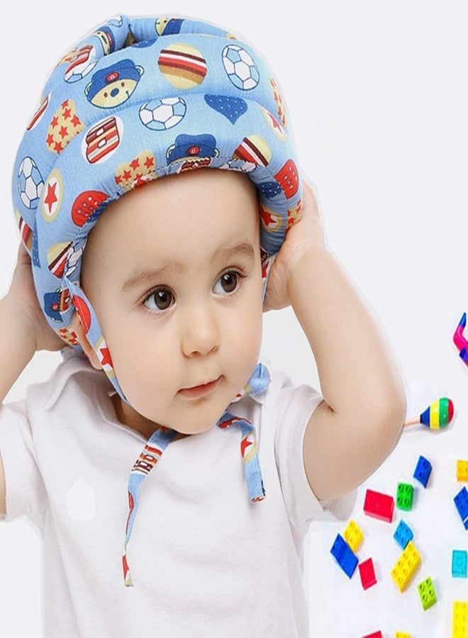 Wegopro Baby Infant Toddler Helmet No Bump Safety Head Cushion Bumper Bonnet Adjustable Protective Multi Printed Cap Child Safety Headguard for Running Walking Crawling Safety Helmet (Royal Blue) - Image 5