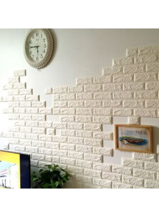 ملصق طوب ثلاثي الأبعاد أبيض اللون - Image 2