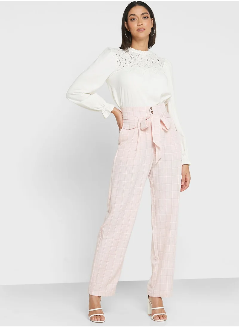 ELLA Self-Tie Straight Pants