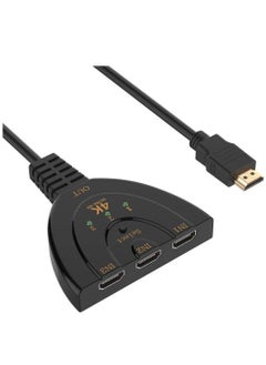 3 Port HDMI Switch Splitter Cable 4K 2K 3D 2160P Ultra HD 3 in 1 out Multi Switcher HUB for HDTV Projector Computer,Monitors