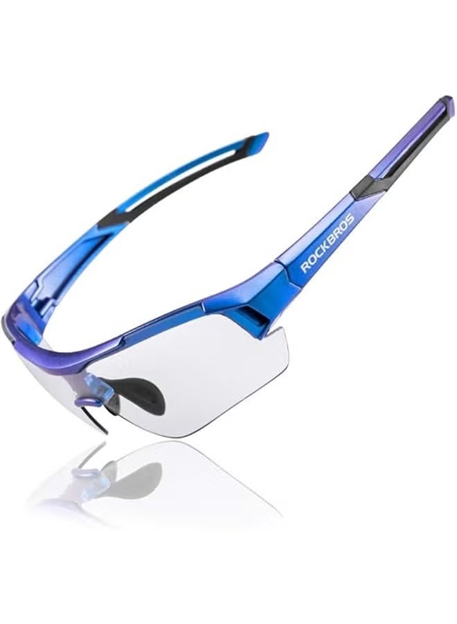 روكبروز نظارات شمسية ROCKBROS لركوب الدراجات، نظارات شمسية فوتوكرومية للرجال والنساء، نظارات رياضية واقية من الأشعة فوق البنفسجية - Image 1