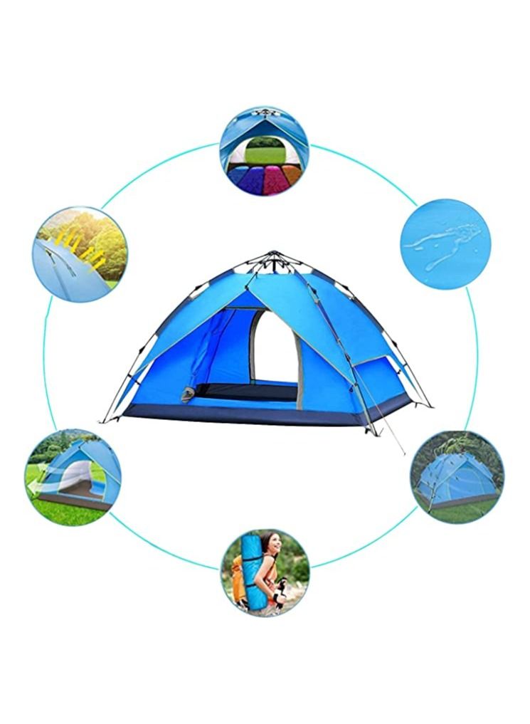 BLOOMING TIME Automatic Pop Up Instant Portable Outdoors Quick Cabana  Tent - Image 3