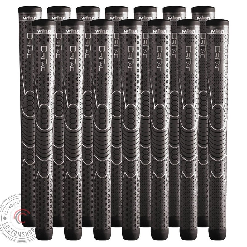 Set of 14 Winn DriTac Oversize 18 Golf Grip Ultimate Comfort Tackiness and Shock Absorption for AllWeather Playability
