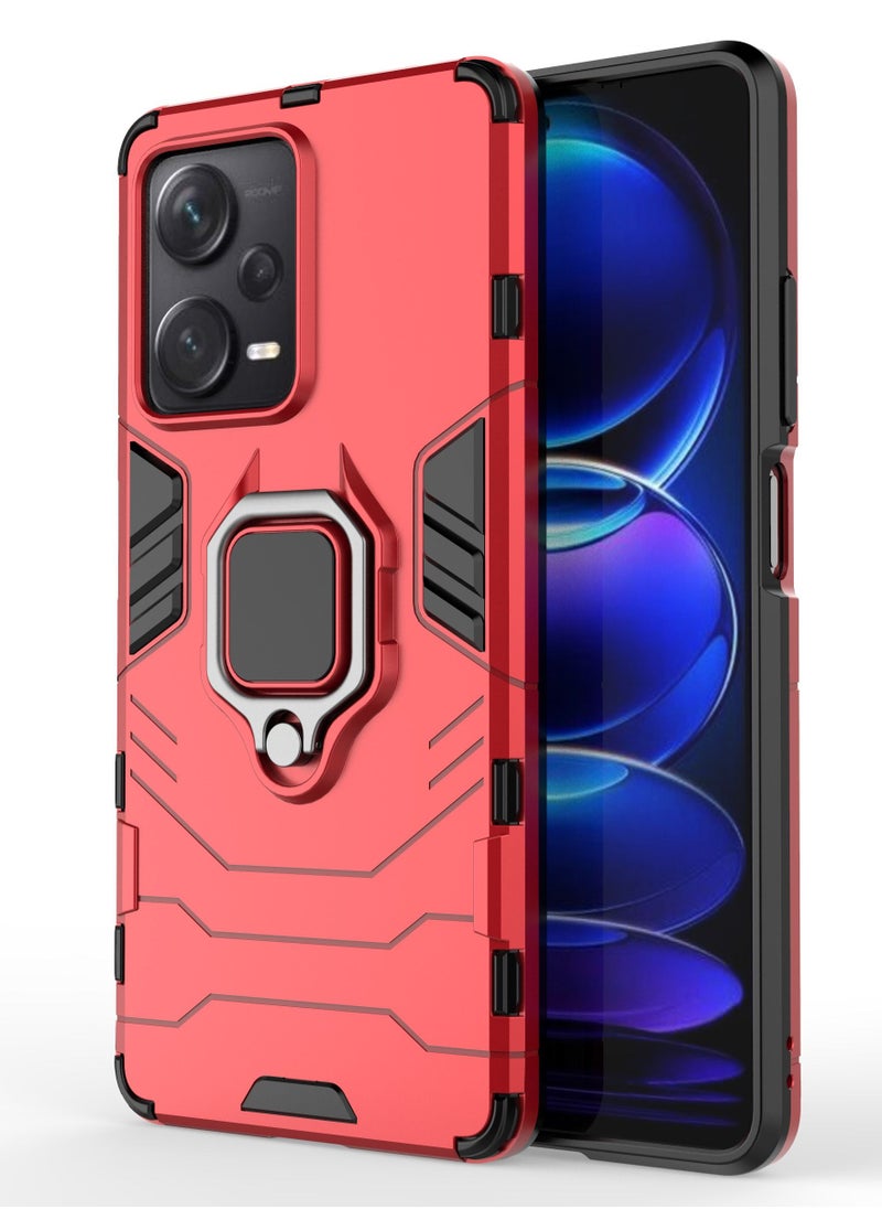 GOLDEN MASK GOLDEN MASK Compatible With Xiaomi Redmi Note 12 Pro Plus Black Panther Back Cover (Red)  - Image 2