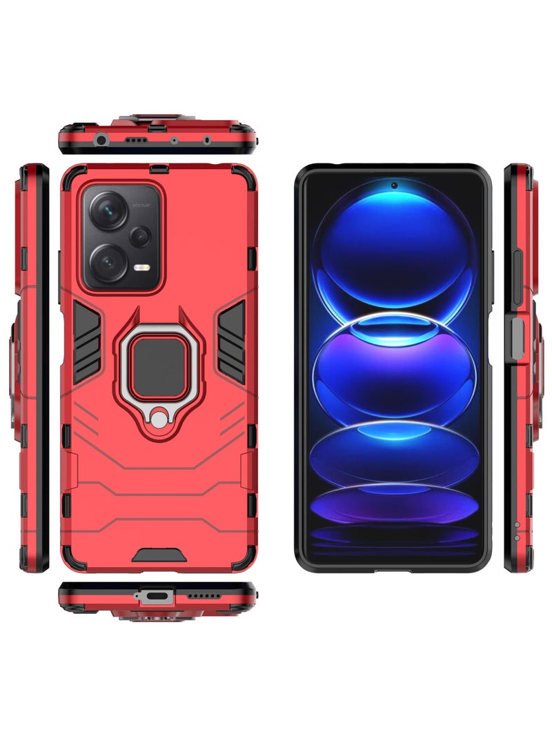 GOLDEN MASK GOLDEN MASK Compatible With Xiaomi Redmi Note 12 Pro Plus Black Panther Back Cover (Red)  - Image 3