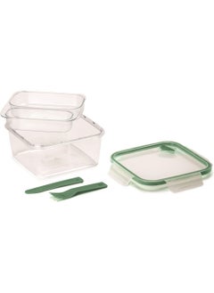 Snips Snips Tritan Renew Airtight Square Lunch Box 1.4 Liter with PP Fork & Kinfe, 0% BPA – Use & Reuse product, Made in Italy, 033080  - Image 3