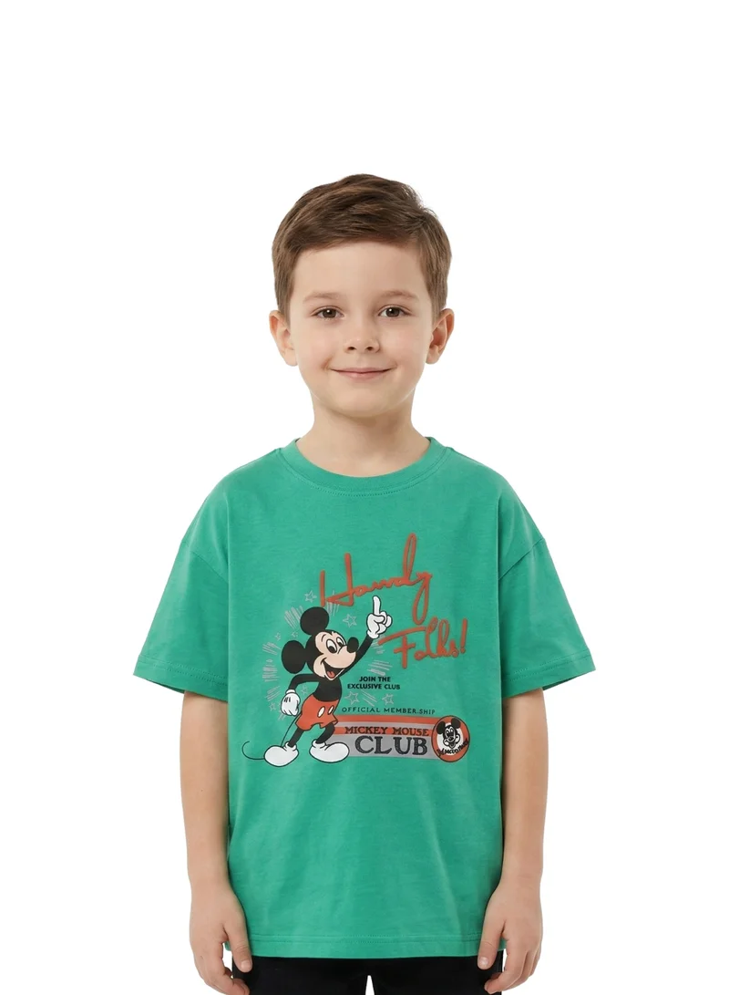 Disney Toddler Boys Mickey Mouse Oversized Drop Shoulder T-Shirt
