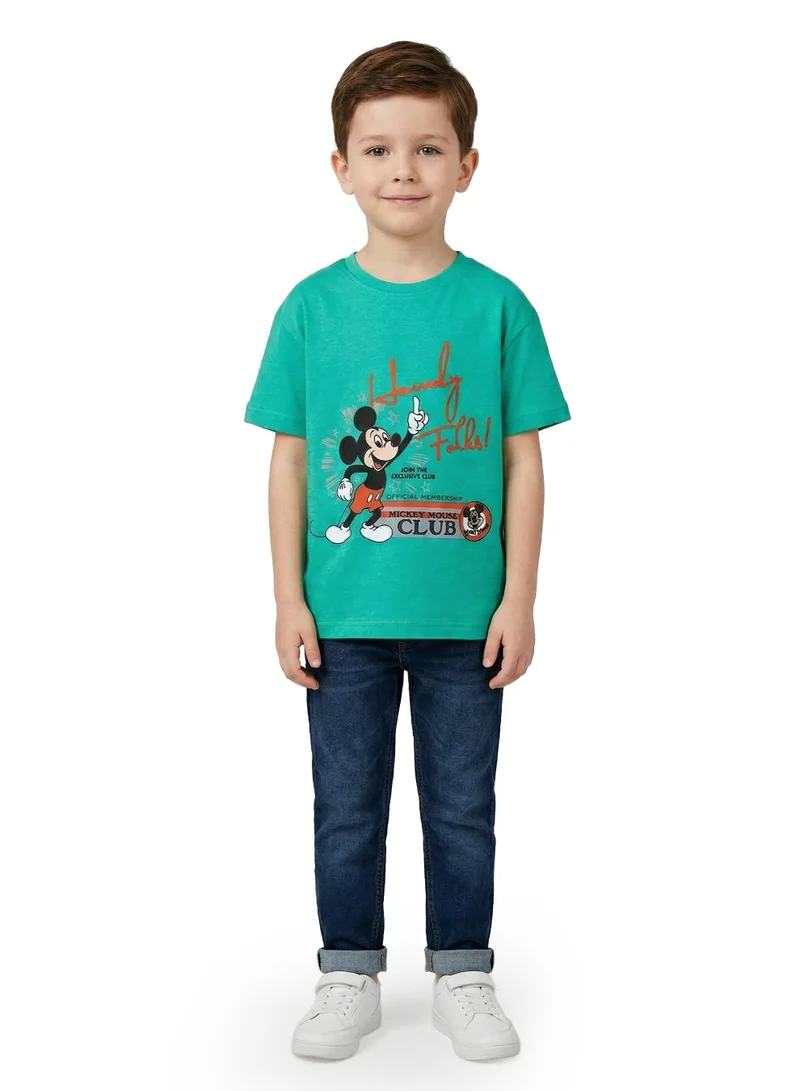 Disney Toddler Boys Mickey Mouse Oversized Drop Shoulder T-Shirt