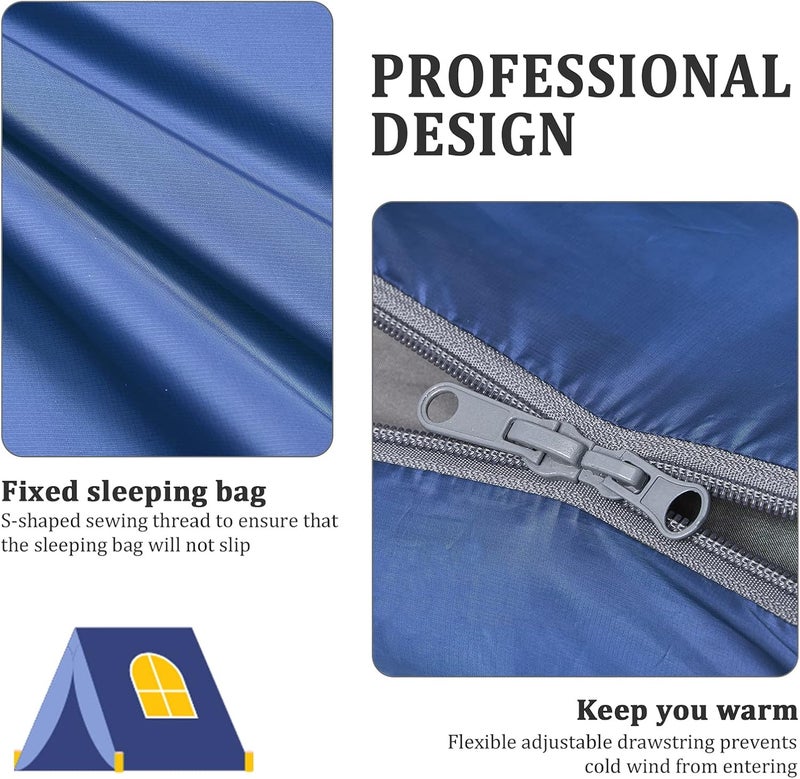 ECOOPRO Warm Weather Sleeping Bag - Portable, Waterproof, Compact Lightweight, Comfort with Compression Sack - Great for Outdoor Camping, Backpacking & Hiking-83 L x 30" W Fits Adults - Image 4